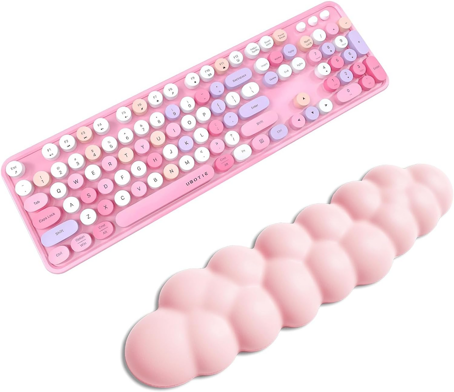 Cloud Wrist Rest For keyboard Pink