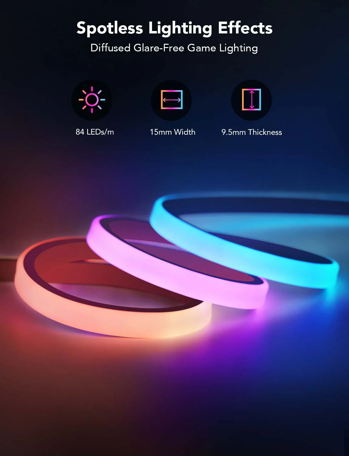 Govee RGBIC LED Neon Rope Lights for Desks