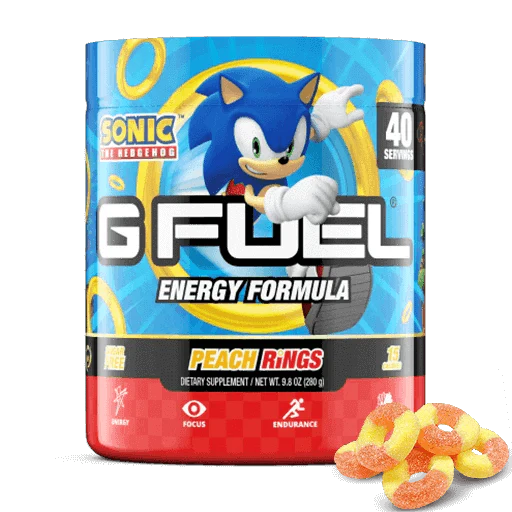 GFUEL Sonic Peach Rings Tub