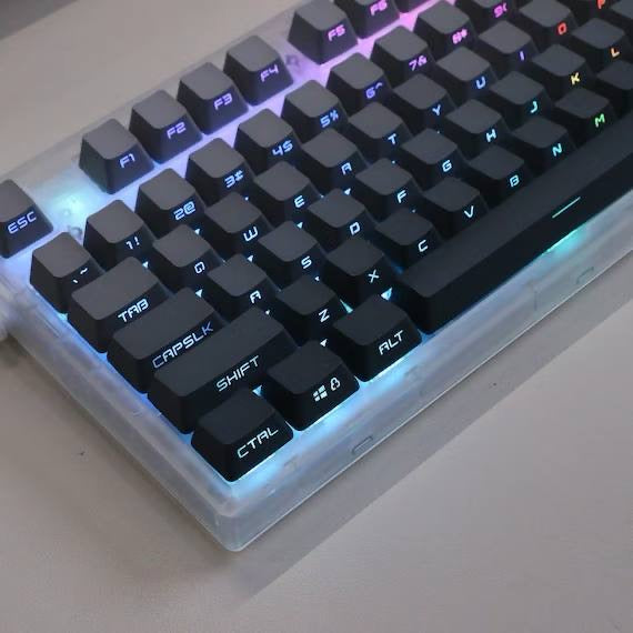 Gradient black grey keycaps