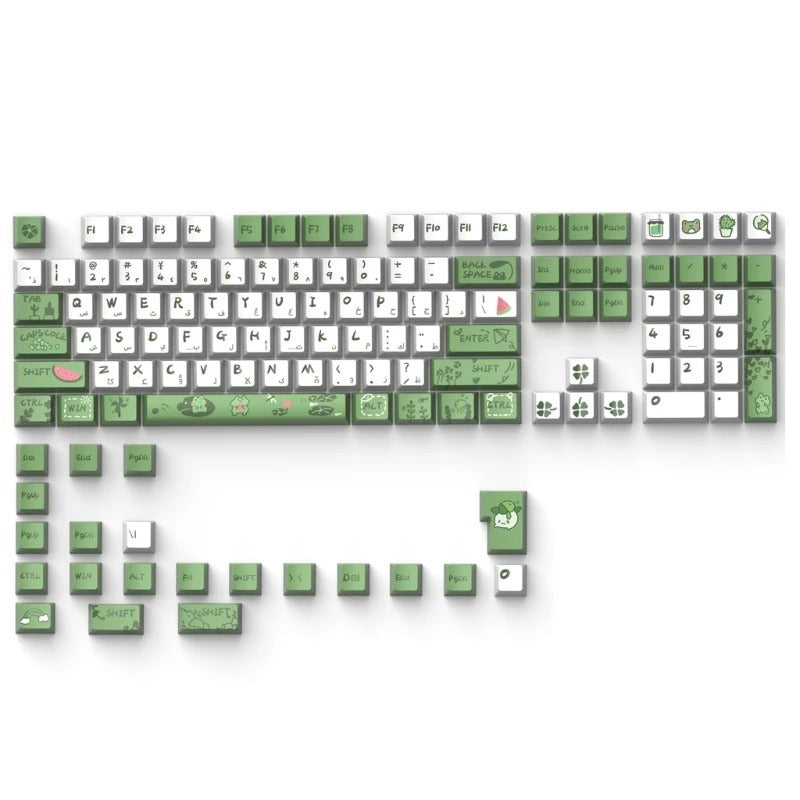 Dye Sub XDA Frog Arabic Keycaps – ALBASHKH