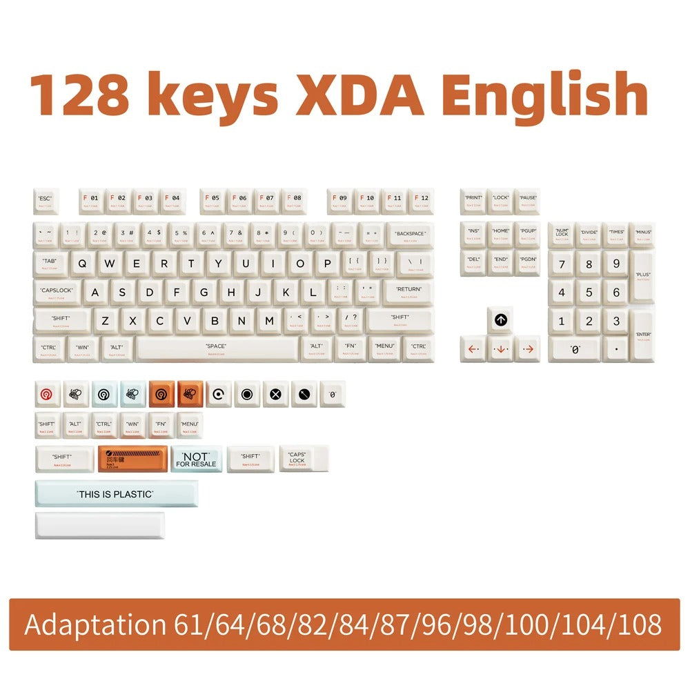 Dye Sub XDA This is plastic Keycaps