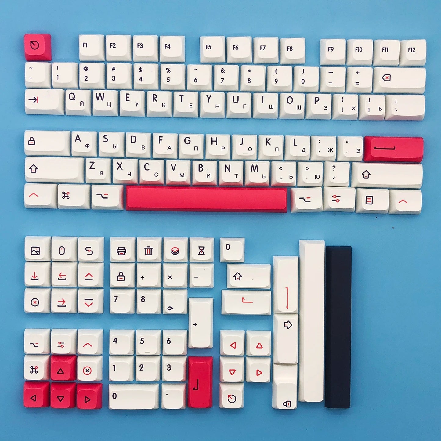 Dye Sub XDA Pink Theme keycaps