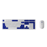 Akko Monsgeek MX108 Wireless Keyboard and Mouse Combo - Blue & White