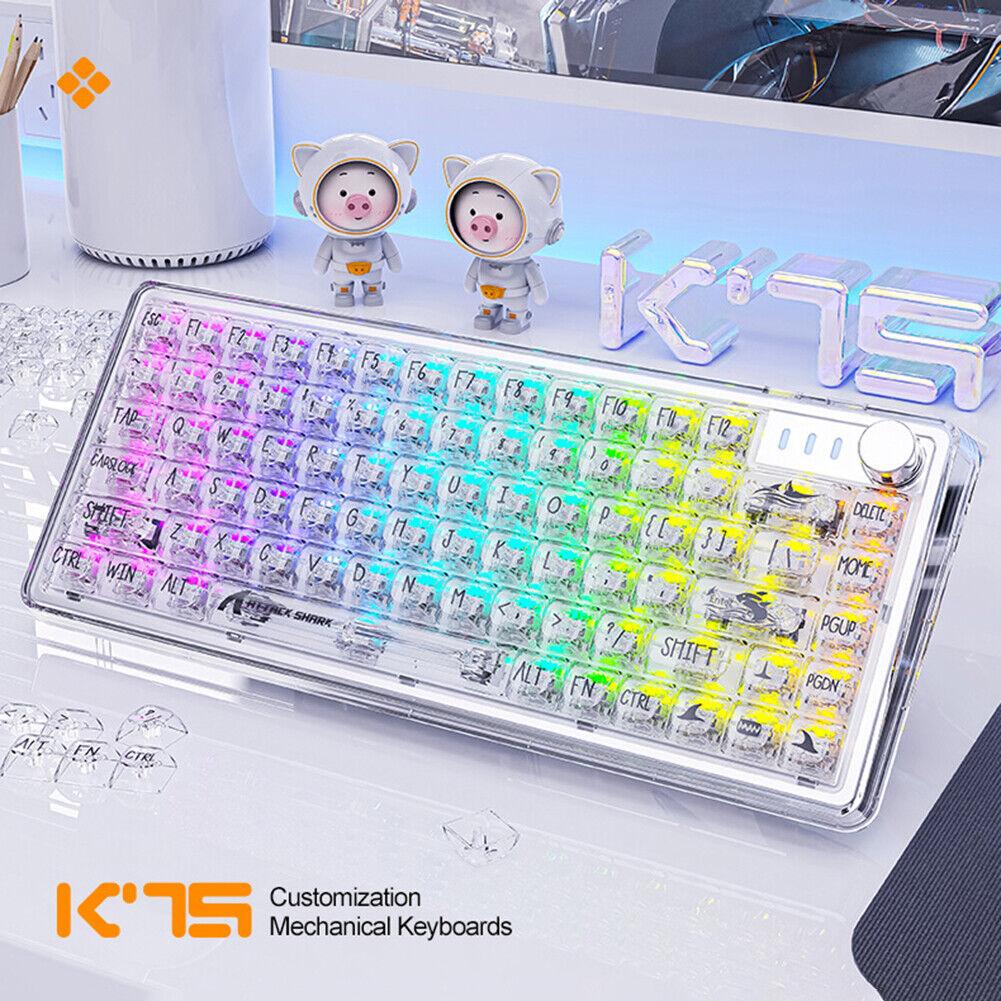 Attack Shark K75 Wired White