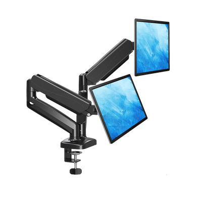 MOUNTUP Dual Monitor Desk Mount for (13-32) inch Monitors MU0005 Black