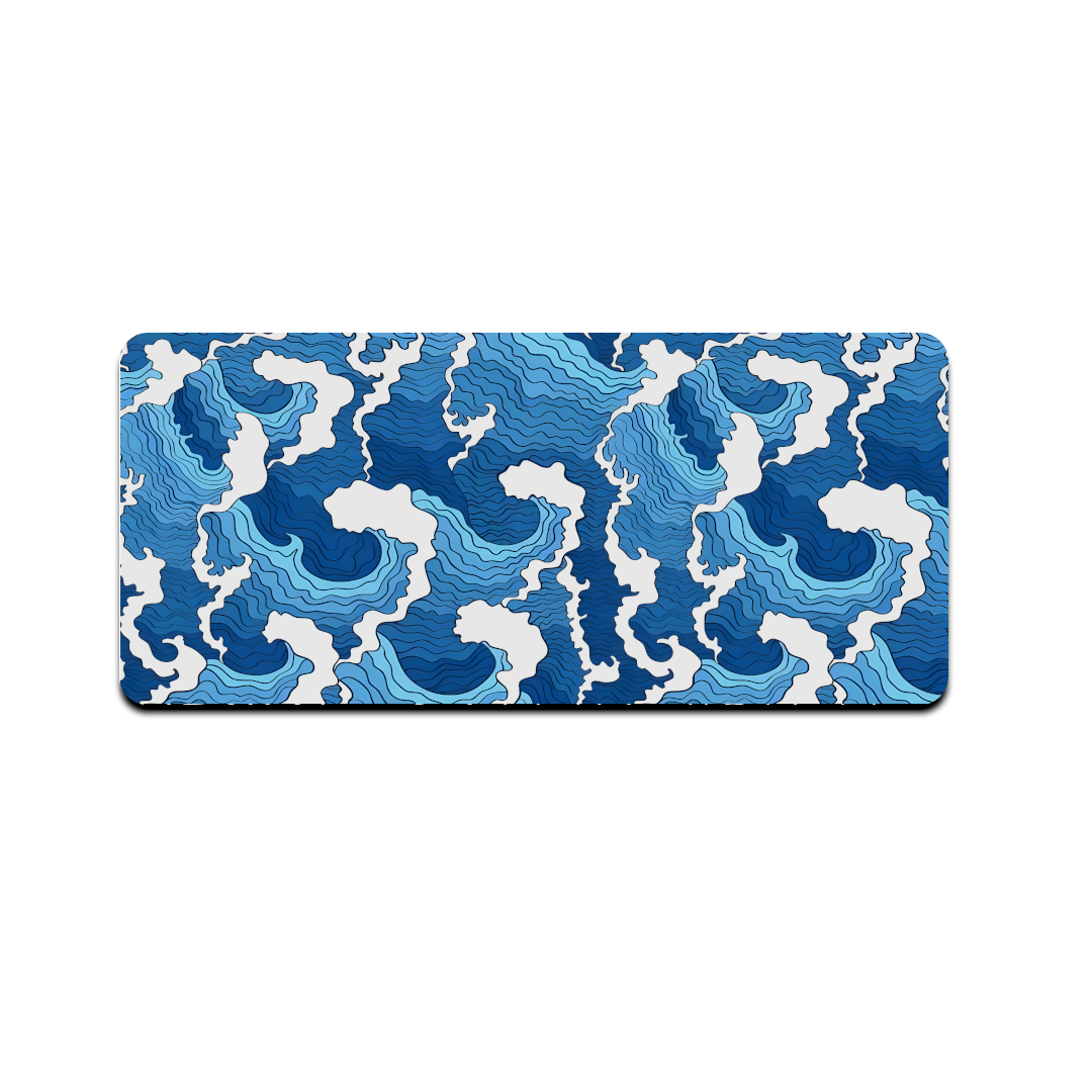 Blue waves Mousepad